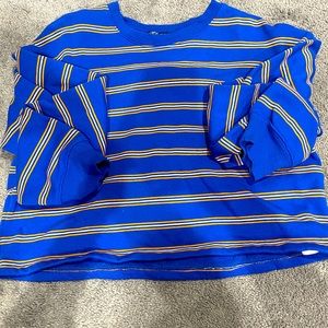 Croped yellow , blue and white jacket